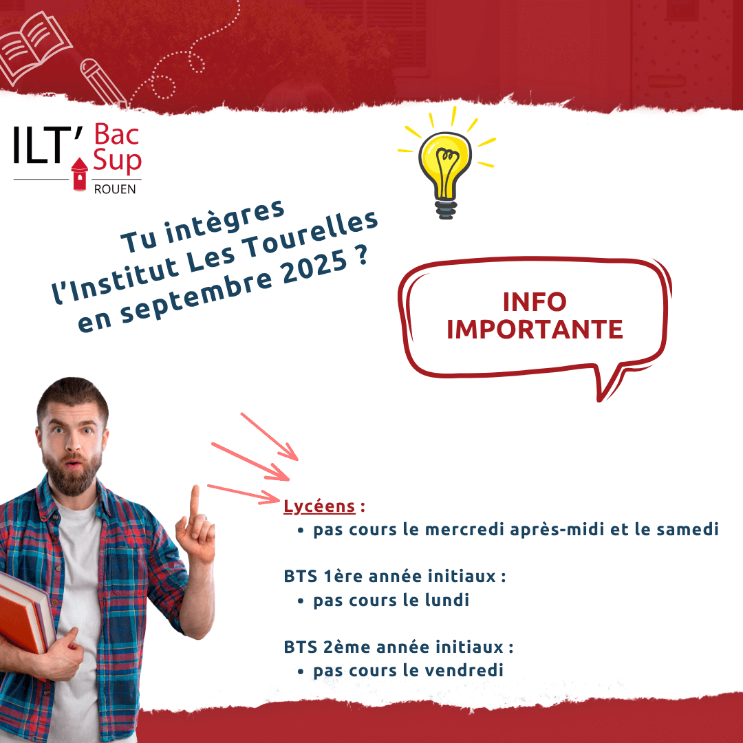 Infos rentrée 2025 Institut Les Tourelles