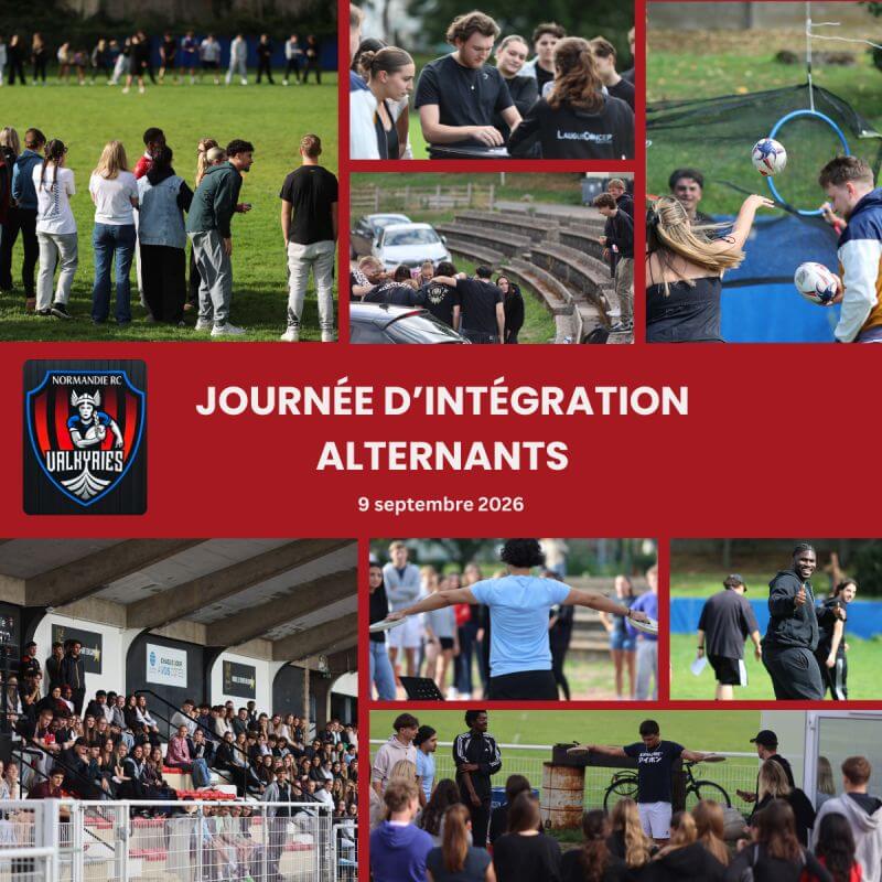 Journées d'intégration étudiants avec les Valkyries de Rouen autour d'activités de cohésion et d'esprit d'équipe