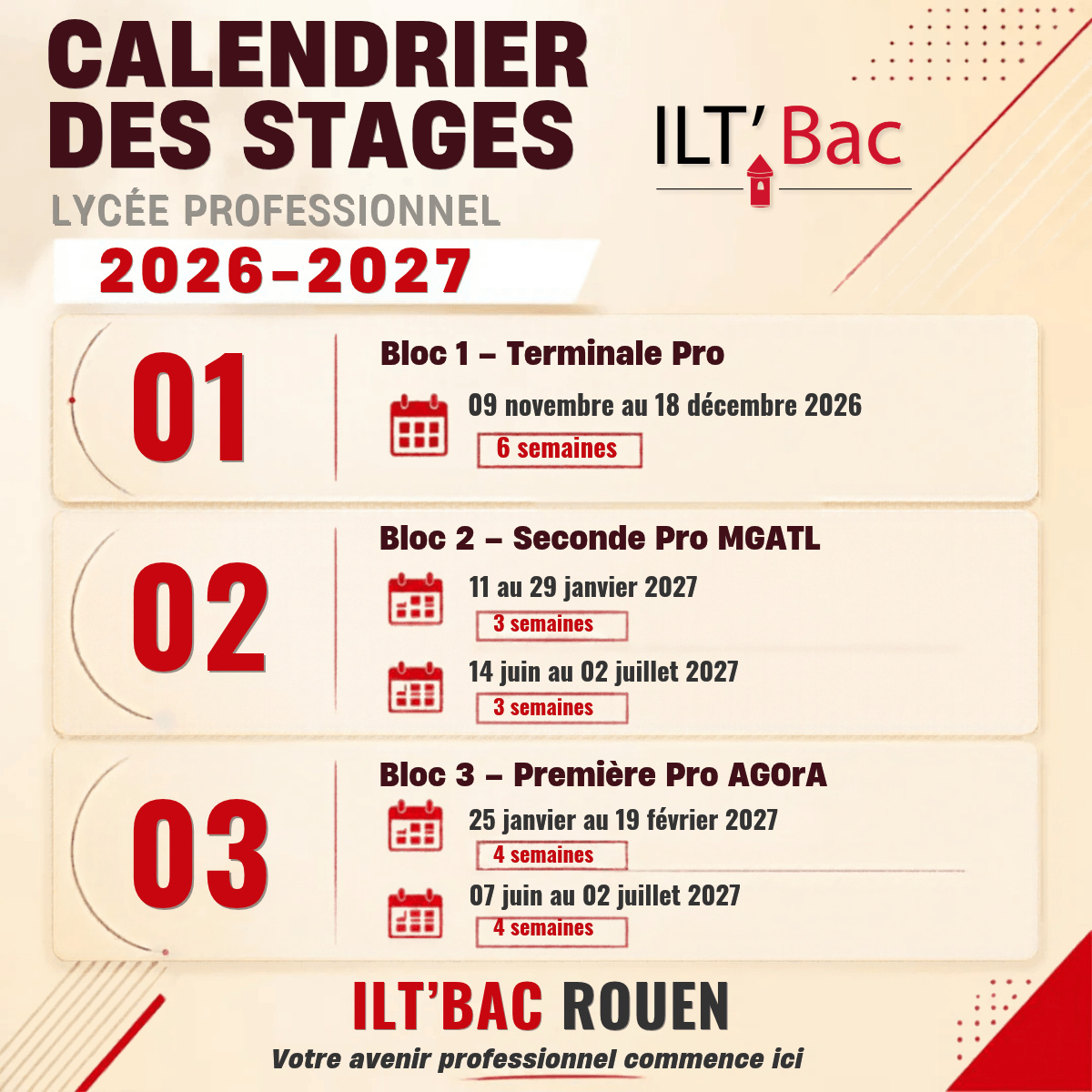 Calendrier Stages Enseignement Sup (2)